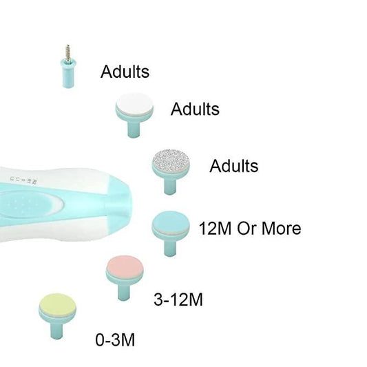 Electric Baby Nail File & Trimmer with LED Light