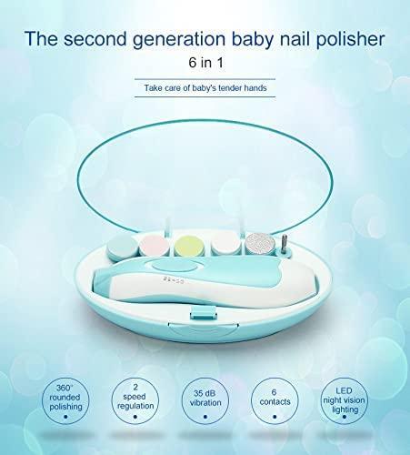 Electric Baby Nail File & Trimmer with LED Light