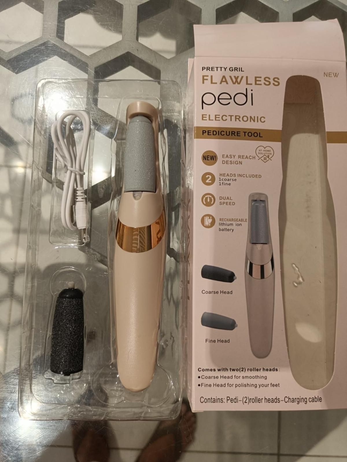 Electronic Cordless Pedicure Foot File & Callus Remover