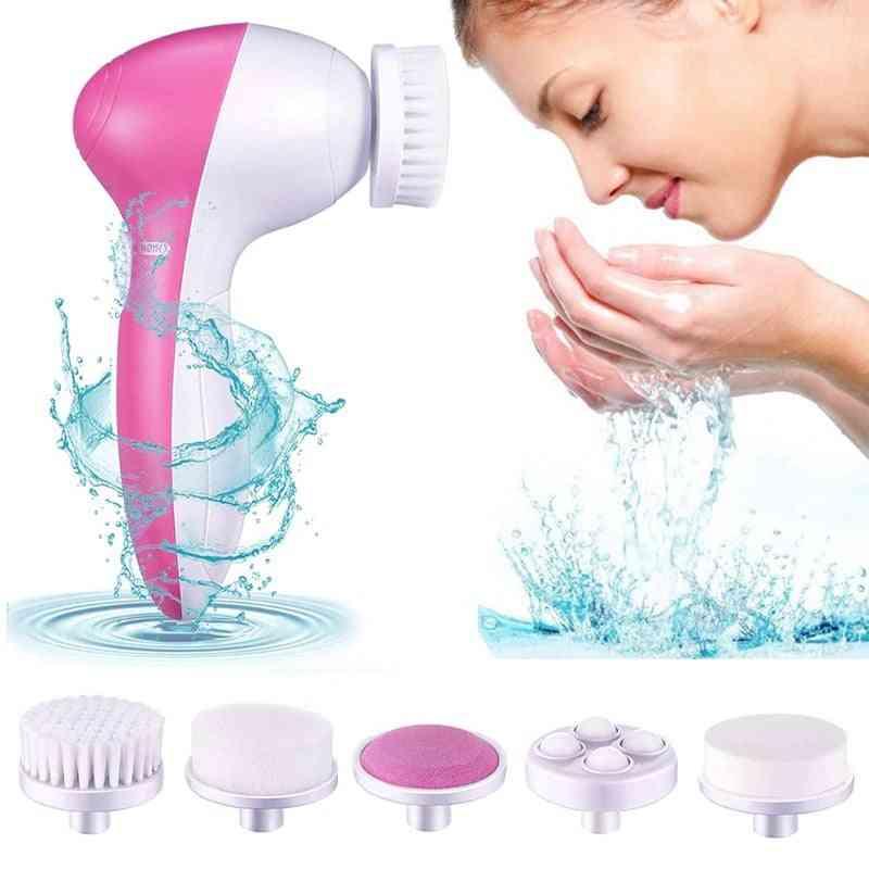 5 in 1 Portable Electric Facial Cleaner & Massager