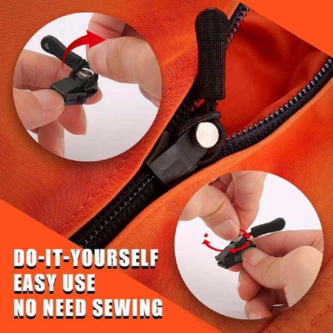 Portable Universal Detachable Zipper Slider for Bags, Coats, Clothes, Shoes & Boots