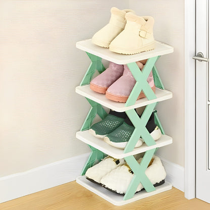 4 Layer Foldable Shoe Rack