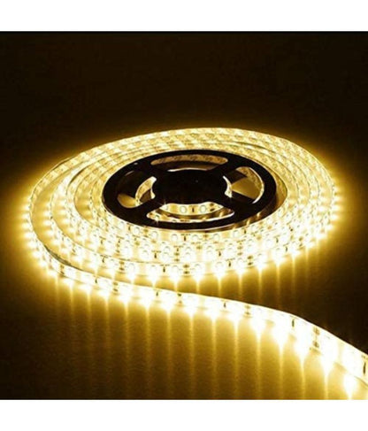 Charkee Yellow 5 mtr Warm White Colour Strip Light | 120 LEDs