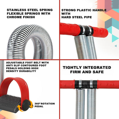 Premium Double Spring Tummy Trimmer Men and Women for Abs Workout