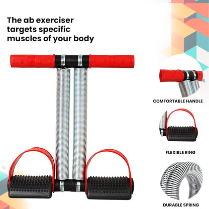 Premium Double Spring Tummy Trimmer Men and Women for Abs Workout