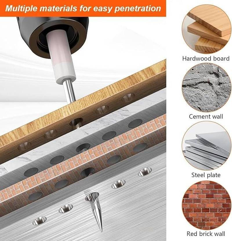 Nail Gun Manual Steel Nails, Round Nails 50 pcs