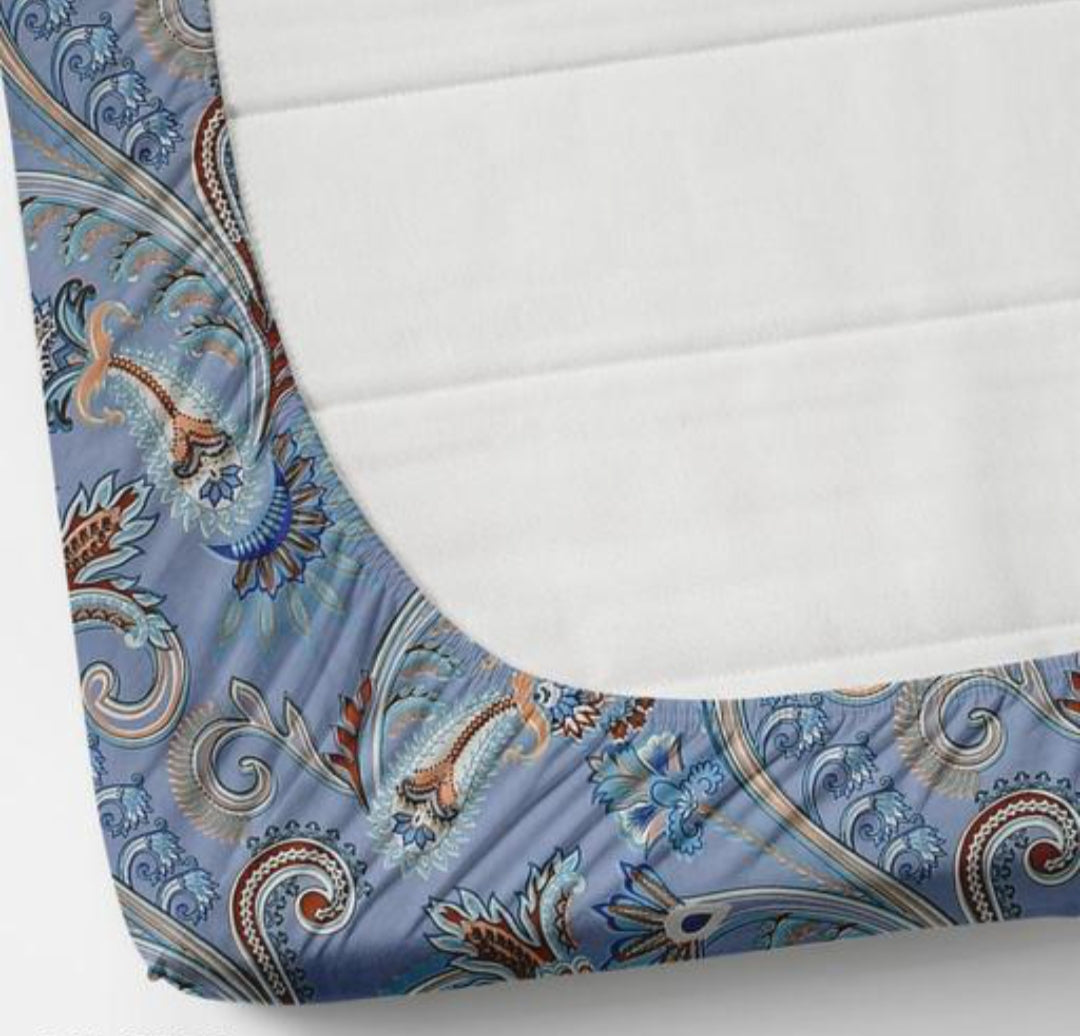 Arctic Paisley Fitted Bed Set