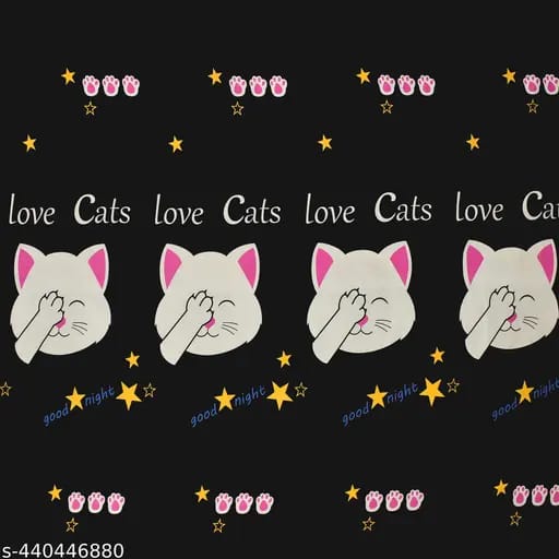 Midnight Meow Fitted Bed Set