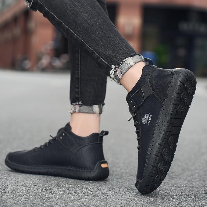 Flexible Comfort Casual Black Shoes