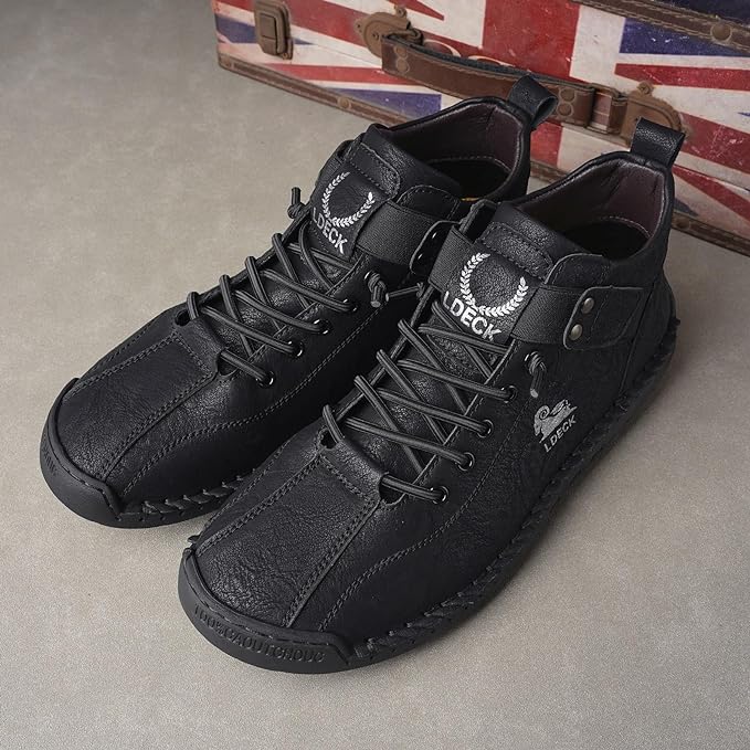 Flexible Comfort Casual Black Shoes