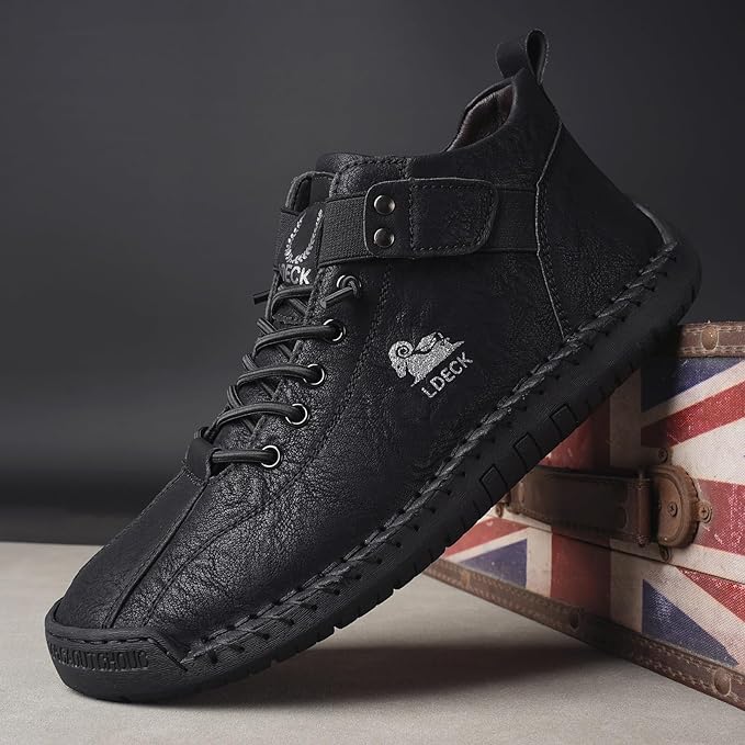 Flexible Comfort Casual Black Shoes