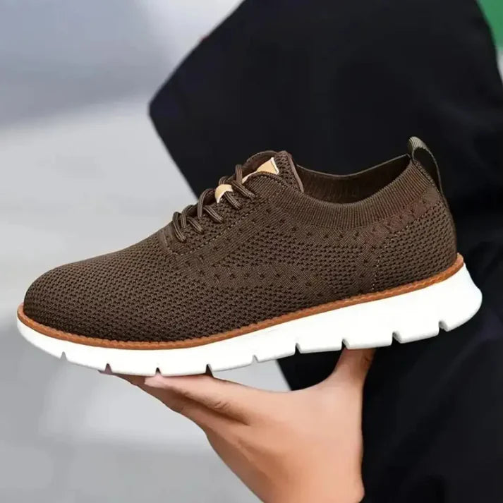 Brown Mesh Casual Shoes