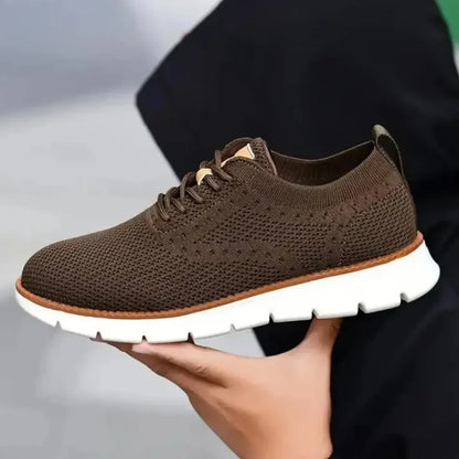 Brown Mesh Casual Shoes