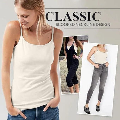 Women's Loose Cami with Built-in Tank Top