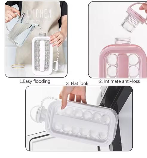 Transparent Ice Ball Maker Bottle
