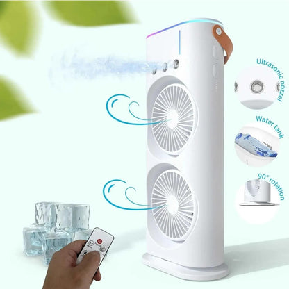 Dual Fan & Humidifier Tower Cooler