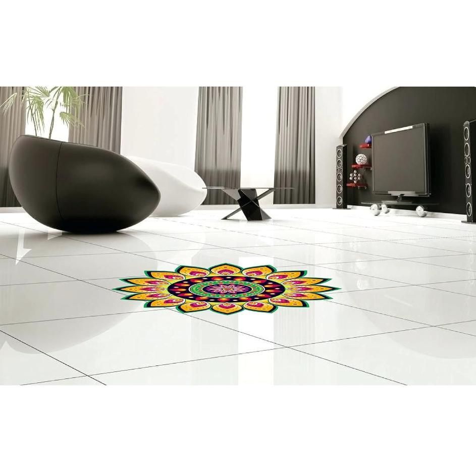 Diwali Rangoli Stickers Floral Design
