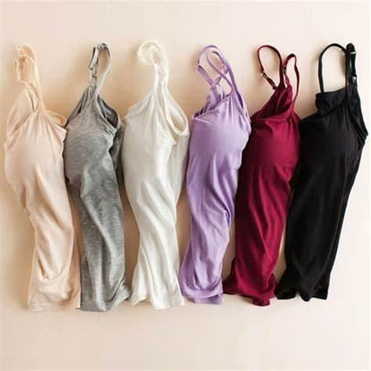 Women's Loose Cami with Built-in Tank Top