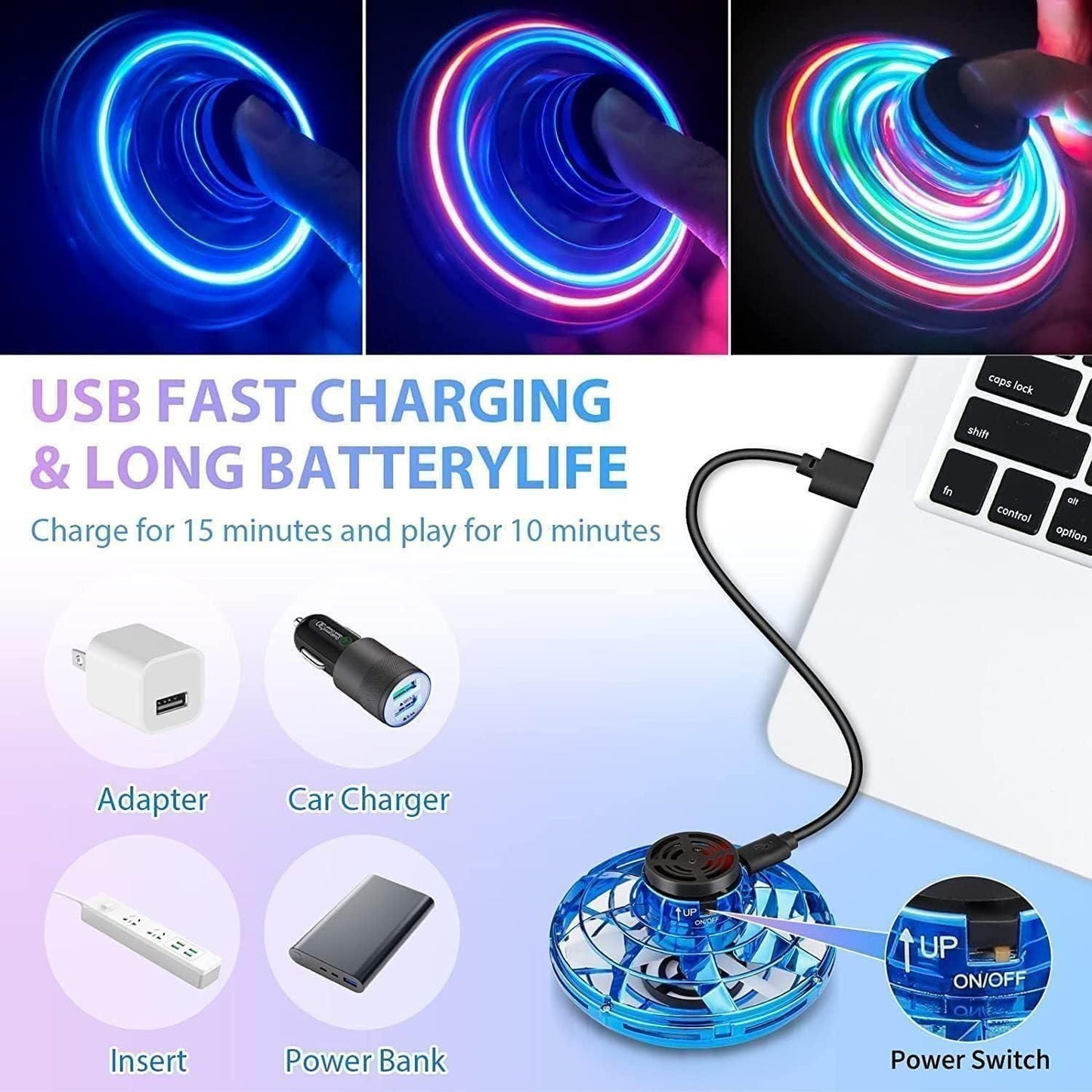 Dazzling Outdoor Magic Orb Spinner