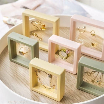 3D floating display Frame Case Jewellery Organizer