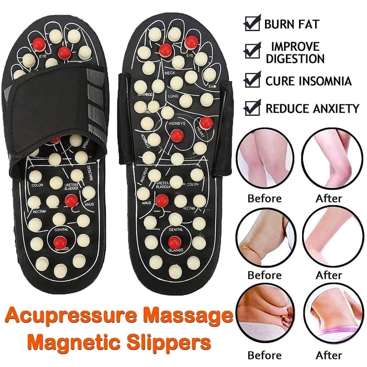 Magnetic Acupressure Reflexology Therapy Slippers