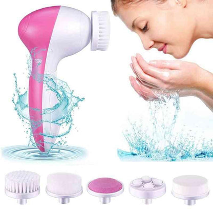 5 in 1 Portable Electric Facial Cleaner & Massager