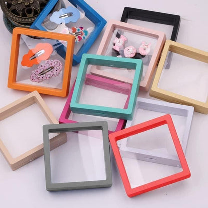 3D floating display Frame Case Jewellery Organizer