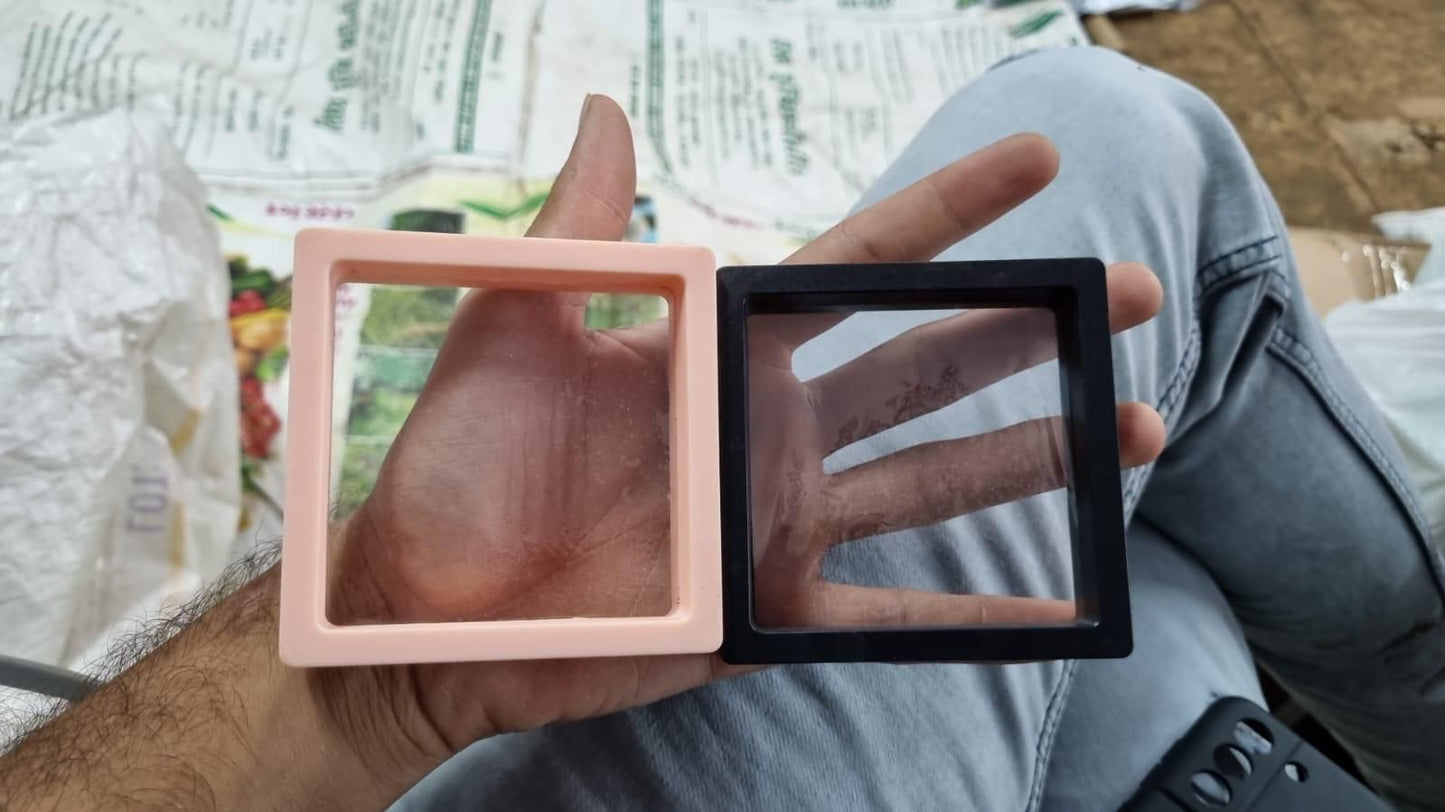 3D floating display Frame Case Jewellery Organizer