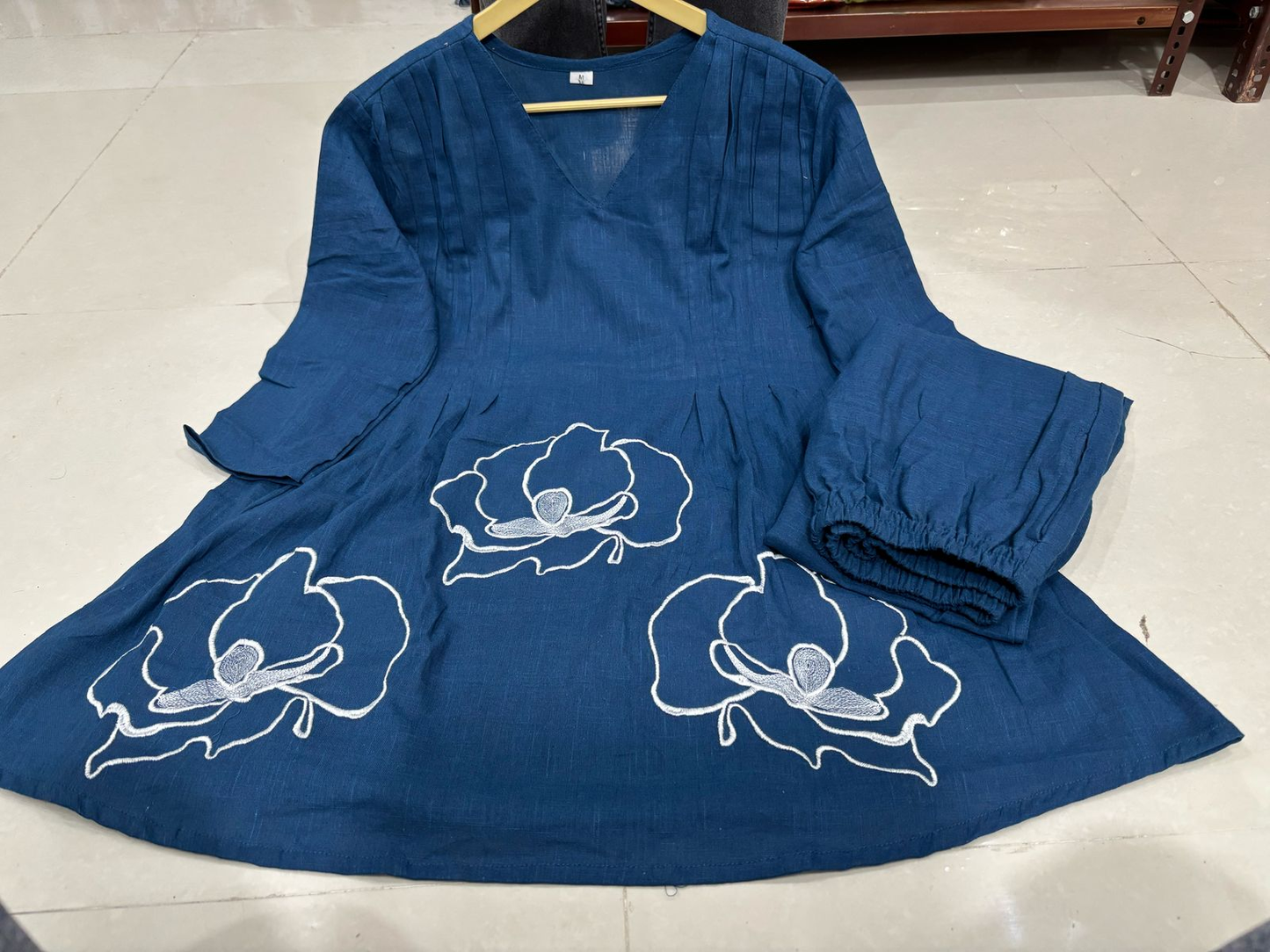 Women's Cotton Slub Peplum Co-ord Set