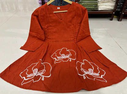 Women's Cotton Slub Peplum Co-ord Set