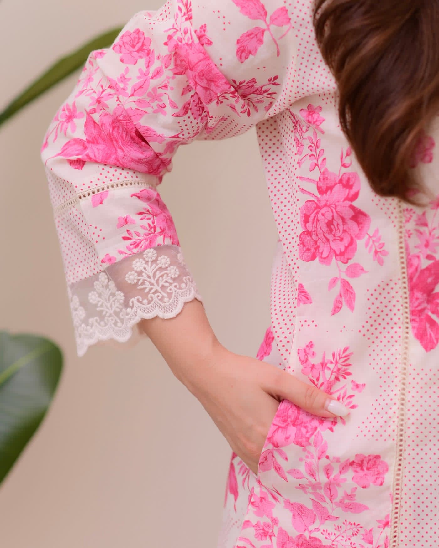 Women's Floral Print Cotton Kurta Set