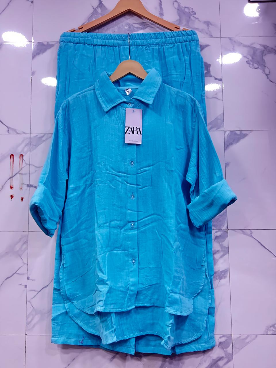 Women's Mul Mul Cotton Co-ord Set