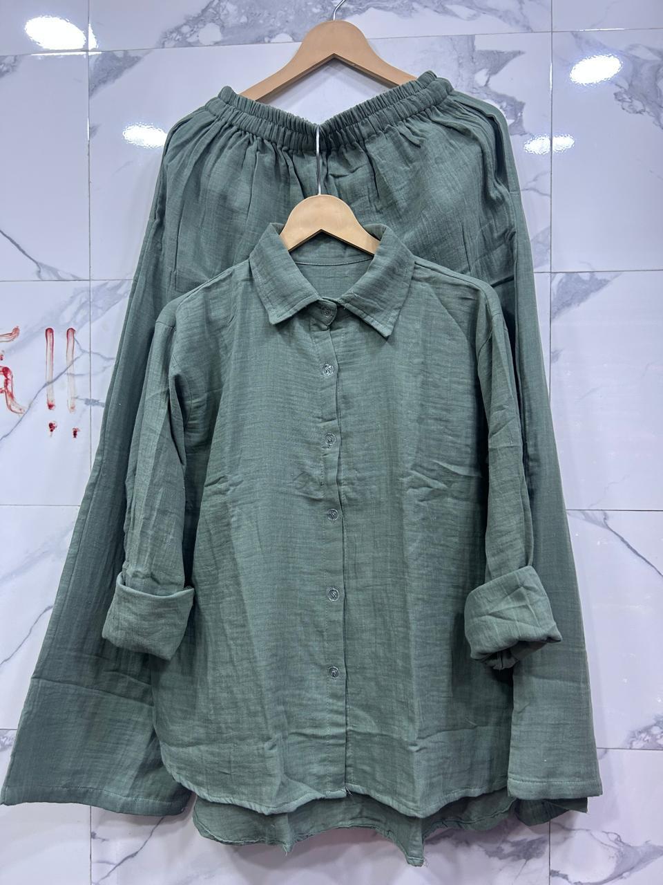 Women's Mul Mul Cotton Co-ord Set