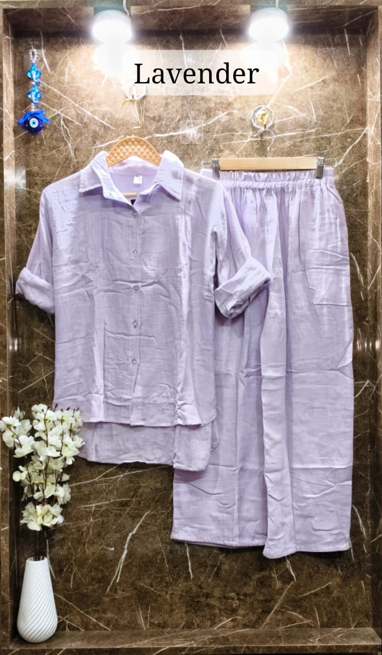 Women's Mul Mul Cotton Co-ord Set