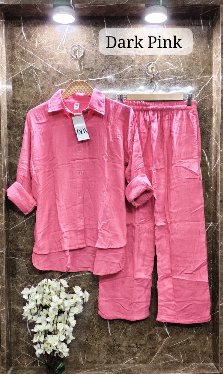 Women's Mul Mul Cotton Co-ord Set