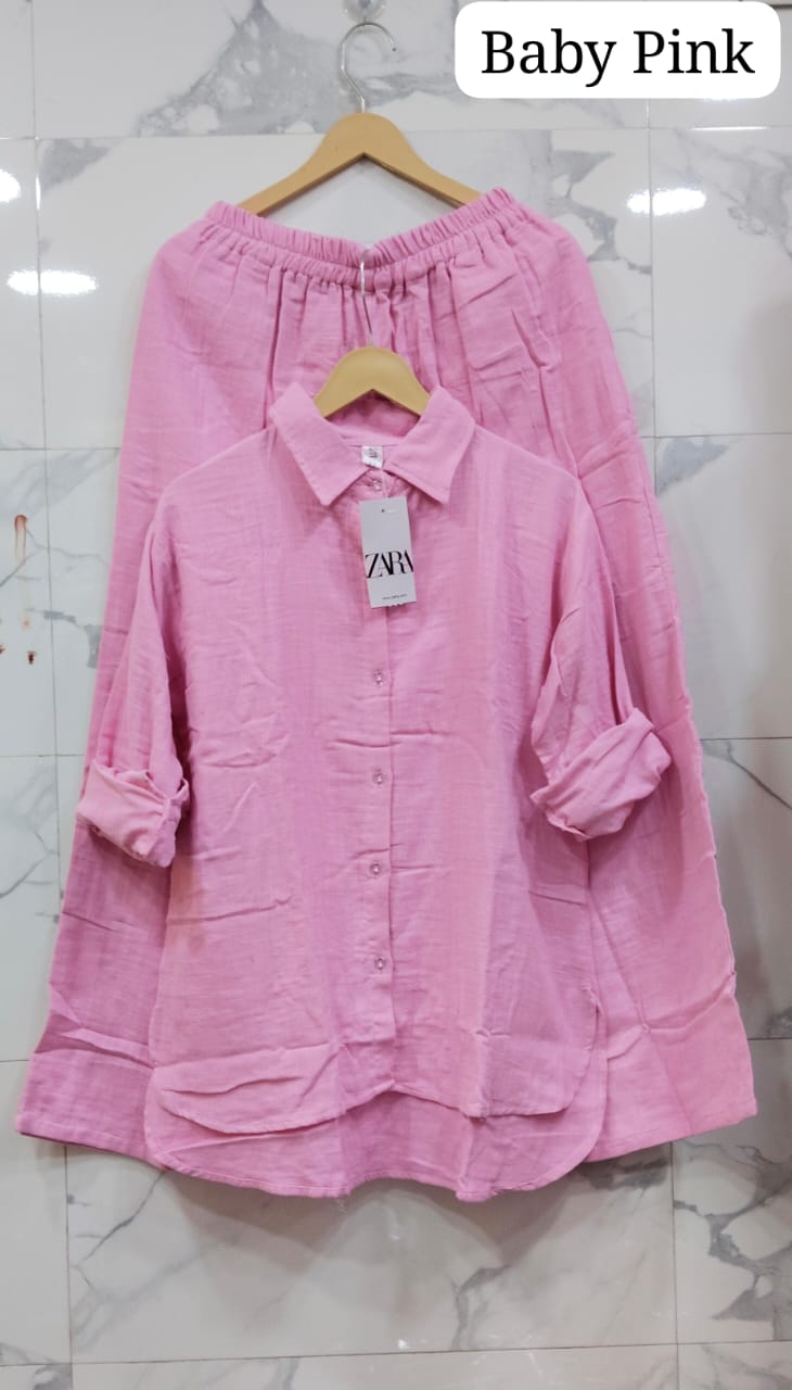 Women's Mul Mul Cotton Co-ord Set