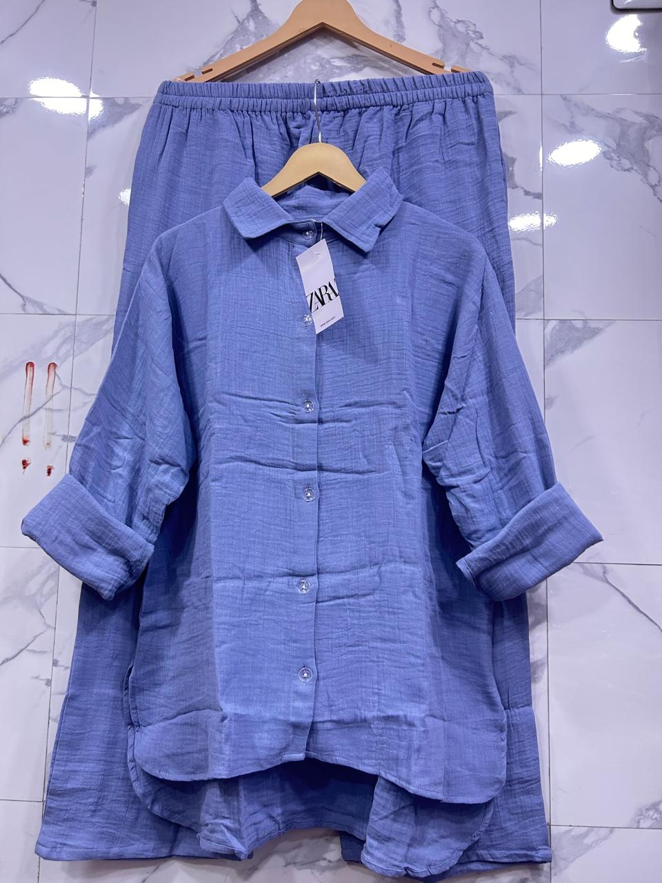 Women's Mul Mul Cotton Co-ord Set