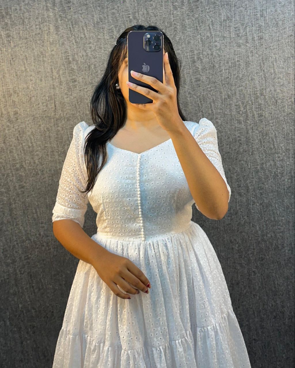 Women's Hakoba Cotton Tiered Midi Dres